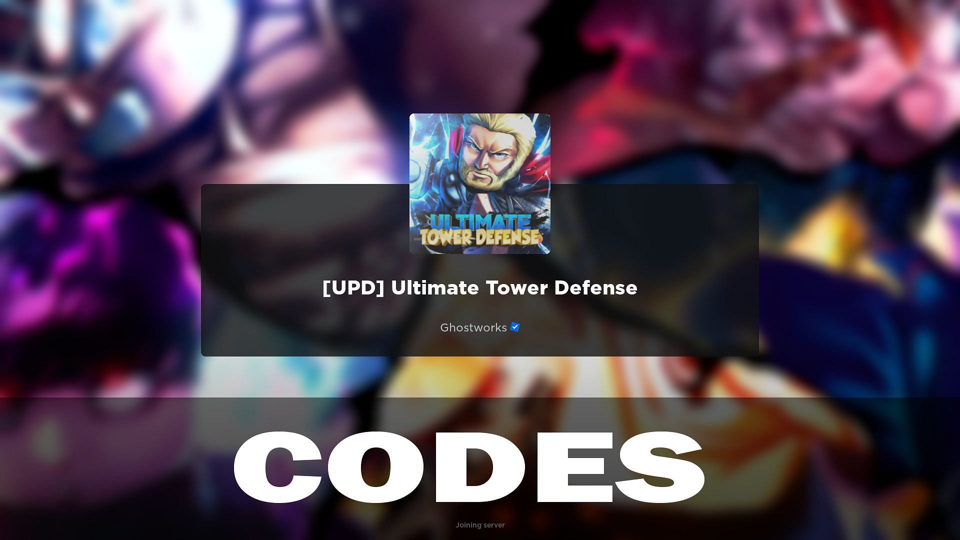 Ultimate Tower Defense codes