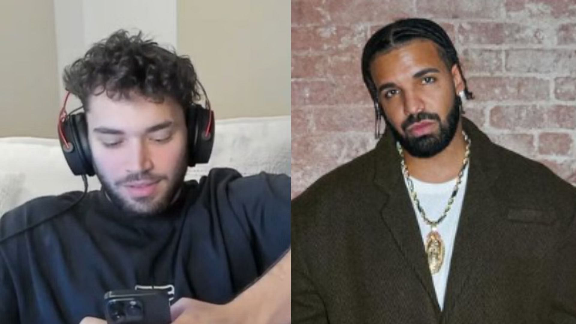 Adin Ross reacts to Drake