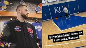 PHOTO: Following $2,900,000 worth C.J Stroud’s footsteps Kansas guard Hunter Dickinson spends exciting day with IG star Sketch