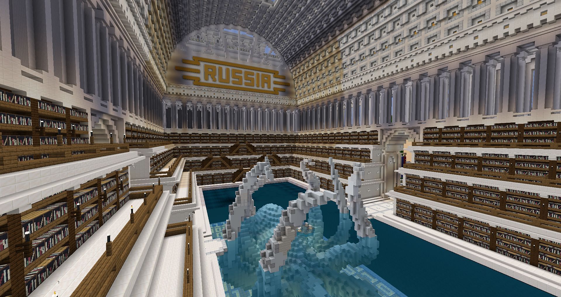 The Russian wing of The Uncensored Library. (Image via Mojang)