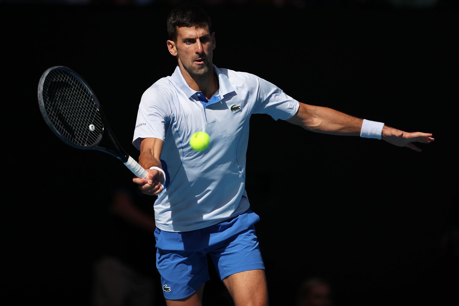 Novak Djokovic at the 2024 Australian Open.