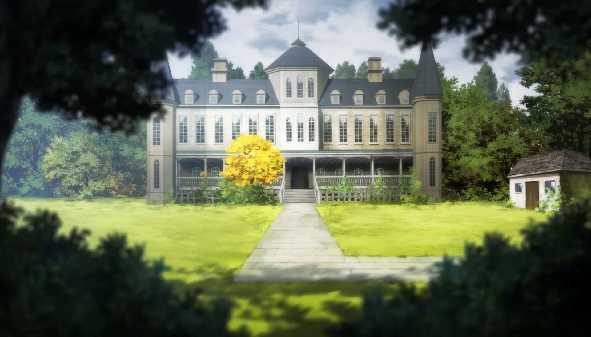 The mansion, as seen in the episode (Image via Yokohama Animation Lab)