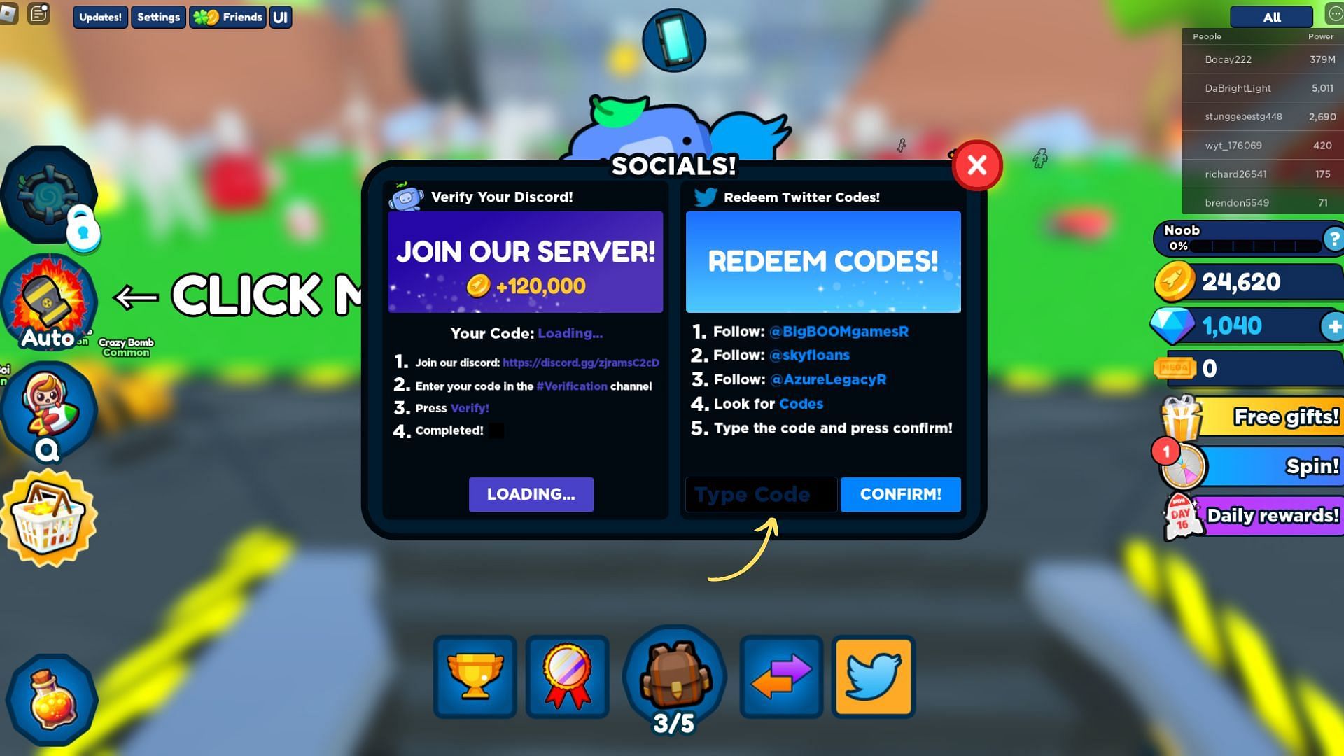 Nuke Simulator! code and how to redeem them (Image via Roblox and Sportskeeda)