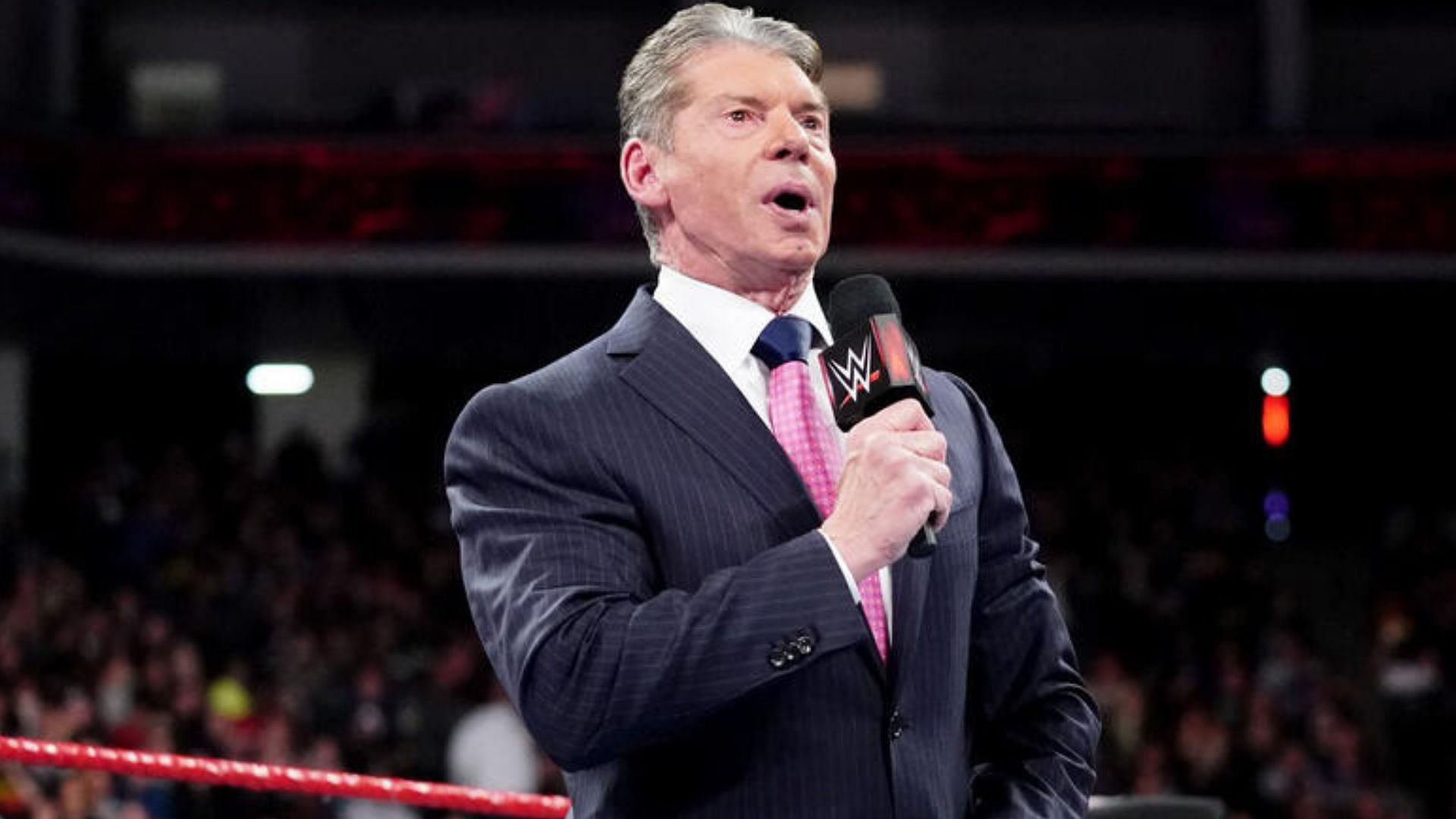 Vince McMahon during a promo segment on RAW.