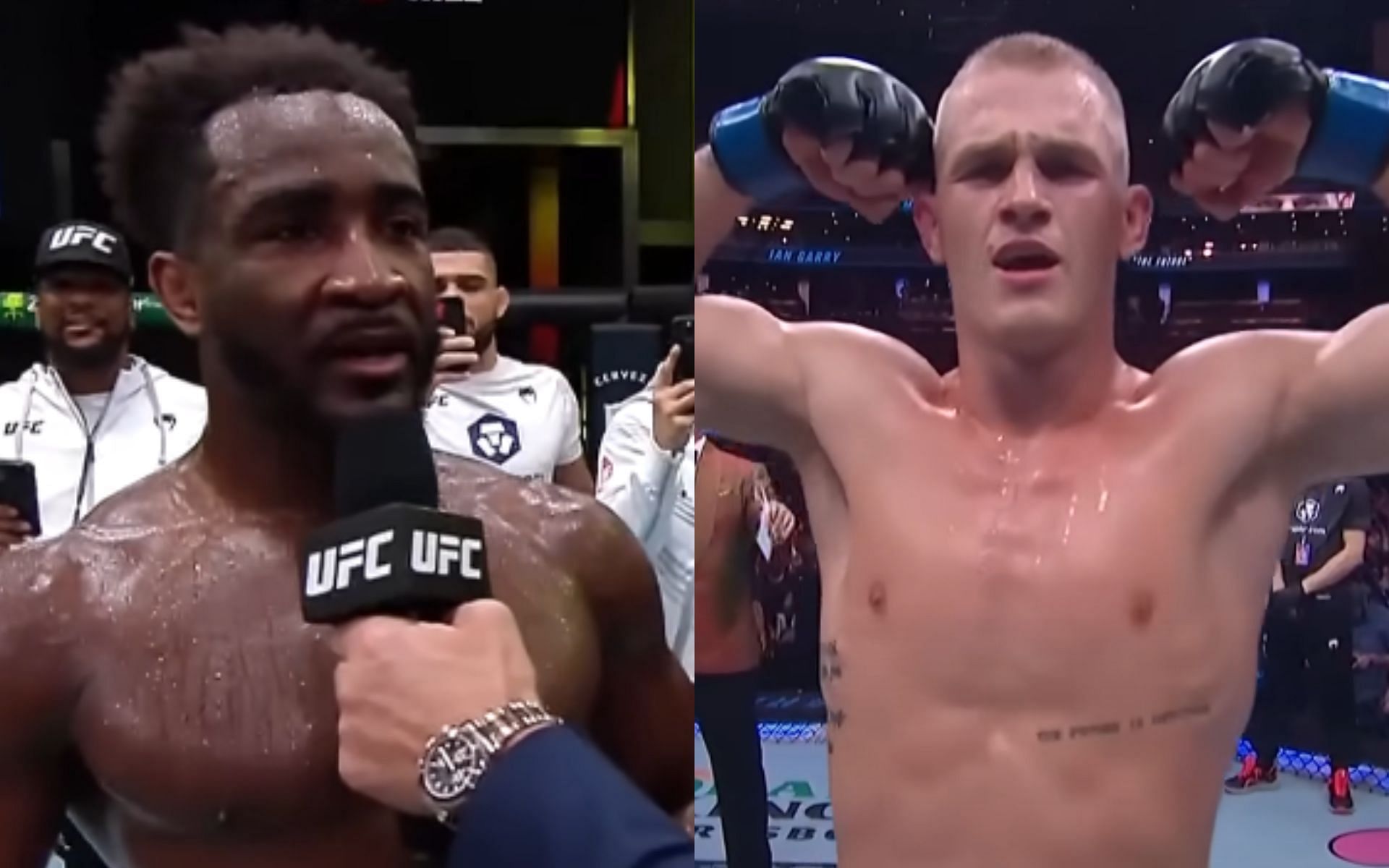 Geoff Neal [Left] makes declaration ahead of next fight against Ian Garry [Right] [Image courtesy: UFC - YouTube]