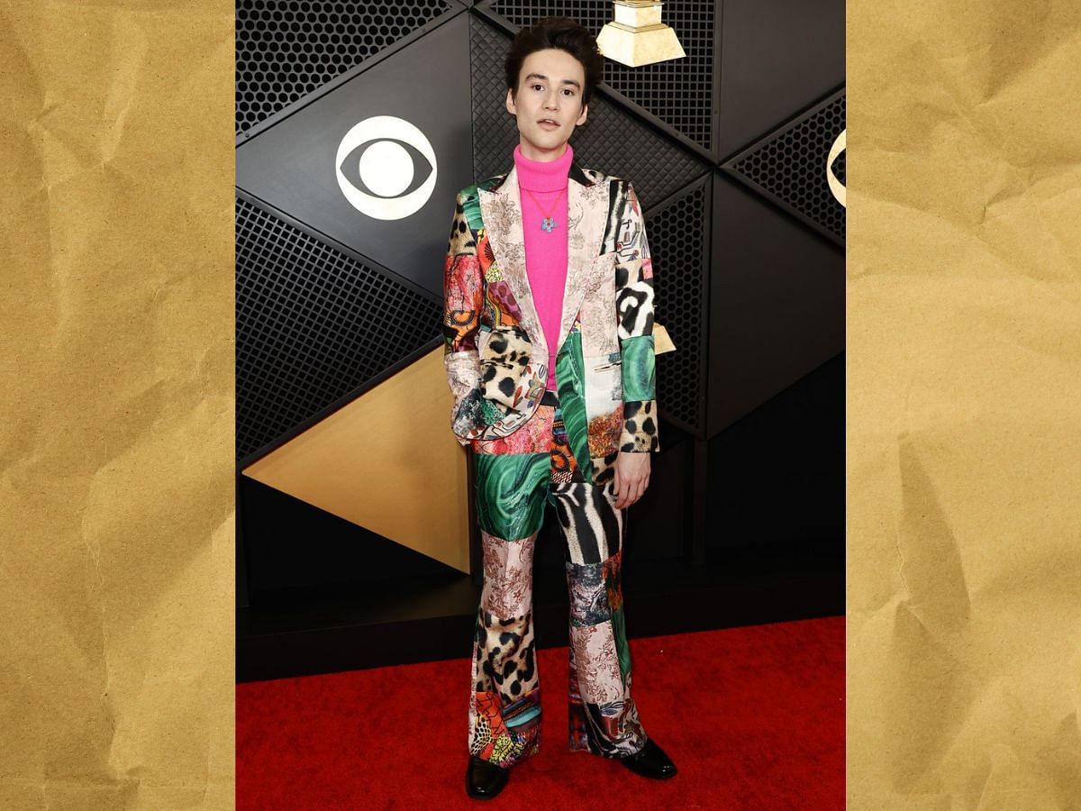 Jacob Collier at Grammy red carpet (Image via Getty)