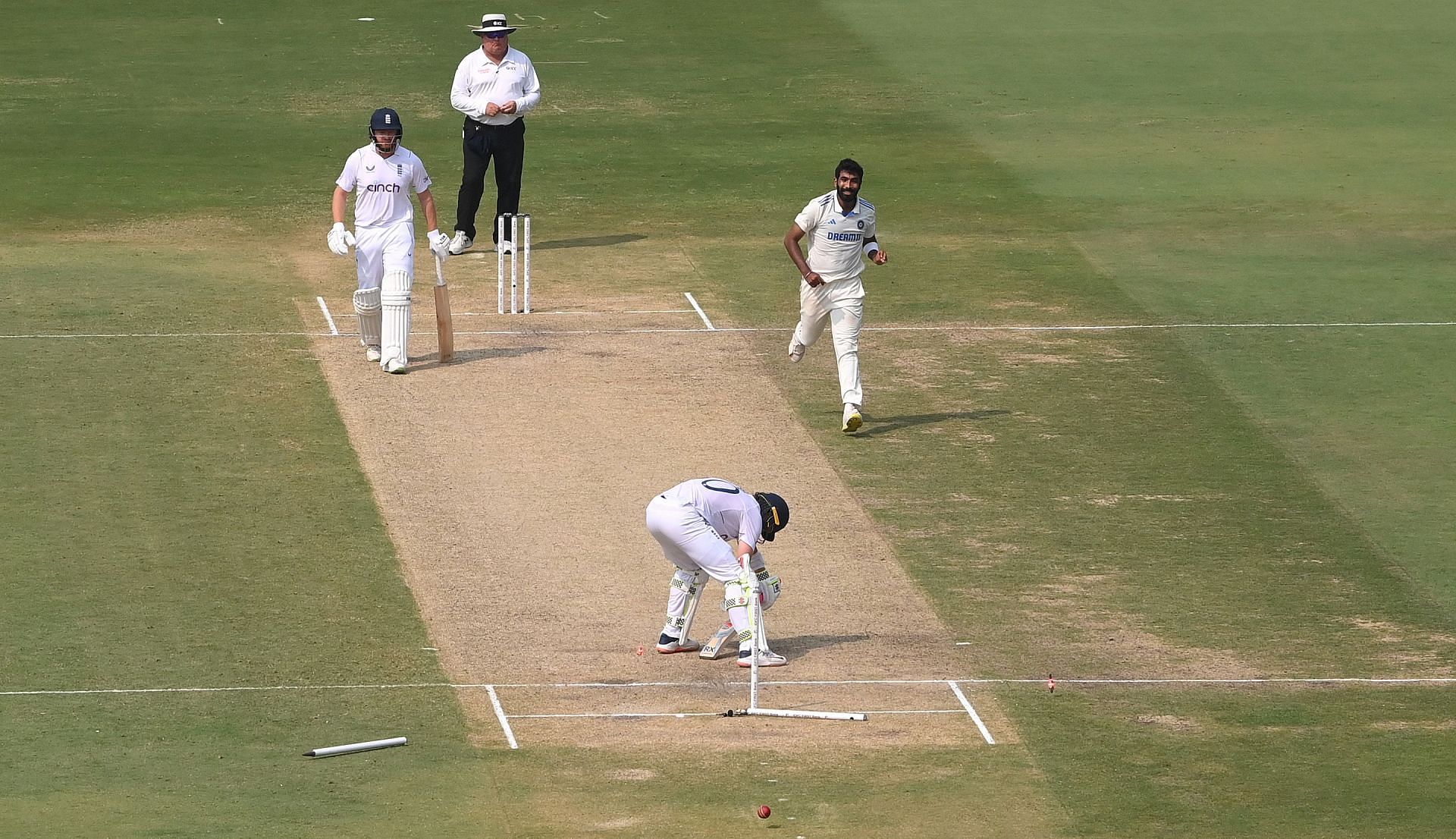 Jasprit Bumrah bowled a sensational yorker to castle Ollie Pope in the first innings. [P/C: Getty]