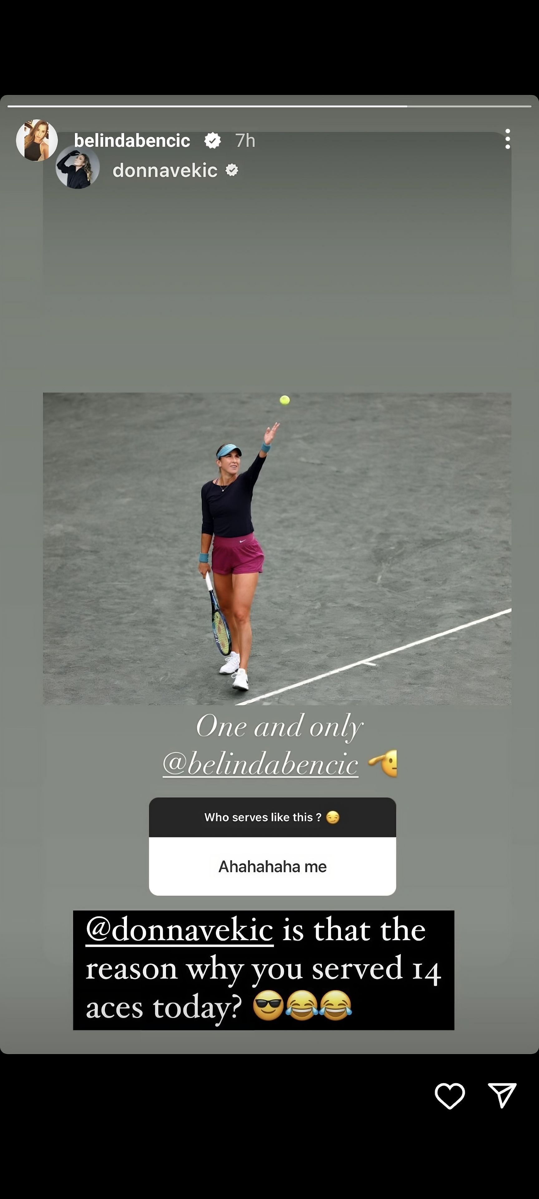 Belinda Bencic on Instagram