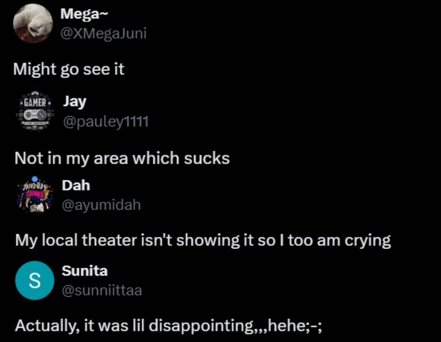 Fans are disheartened as some local theaters aren&#039;t screening the film (Screengrab via X)