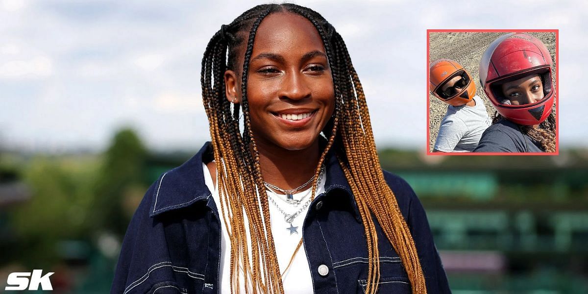 Coco Gauff and mom, Candi Gauff at Doha desert 