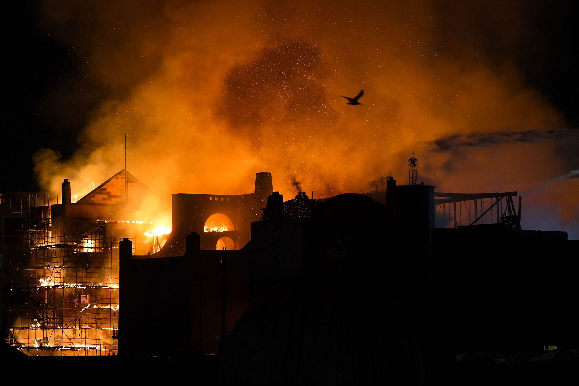 Glasgow School Of Art Building On Fire For The Second Time