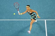 Caroline Garcia in action at the Australian Open