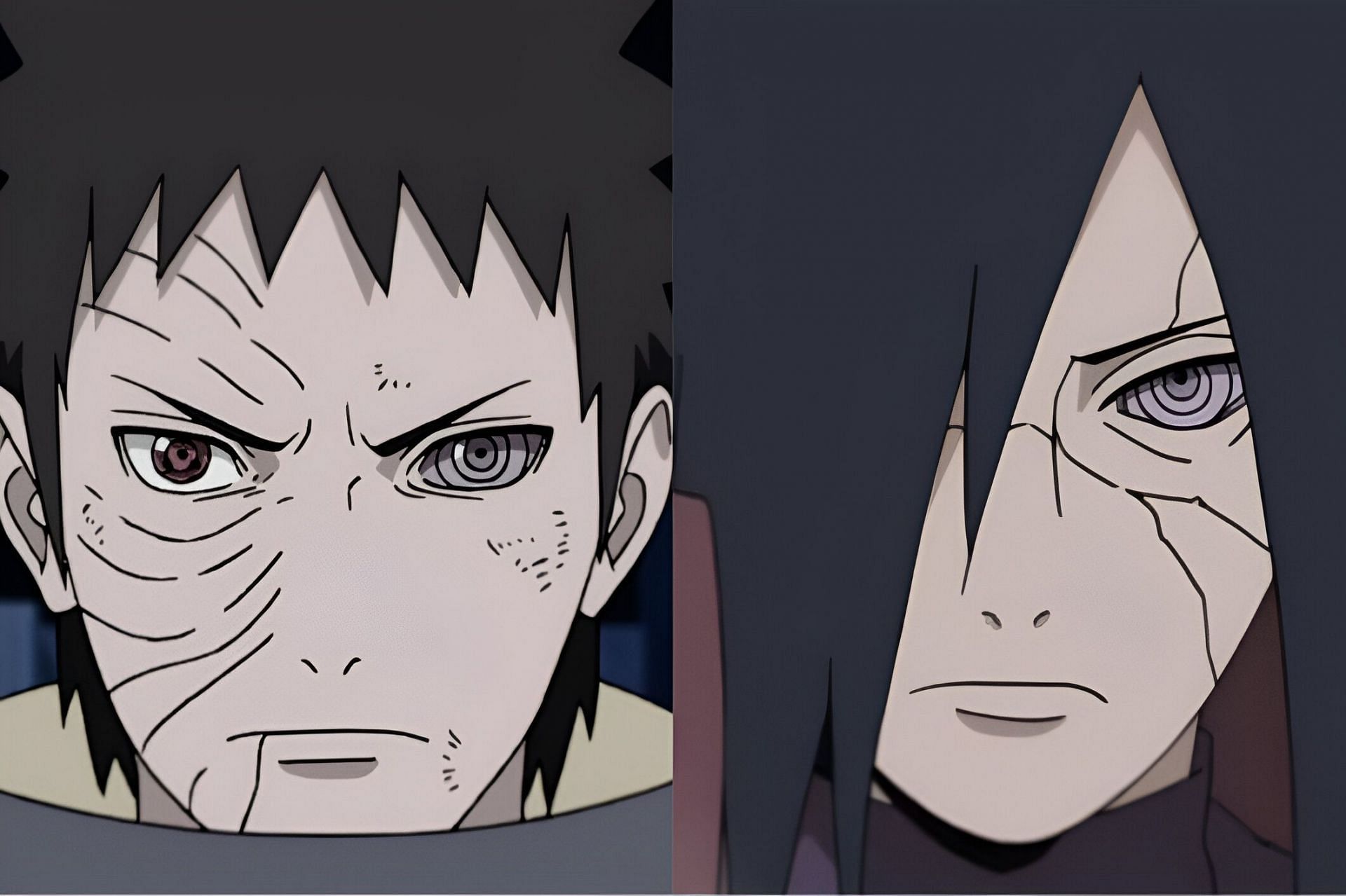 Obito (left) and Madara (right) as seen in the anime (Image via Studio Pierrot)