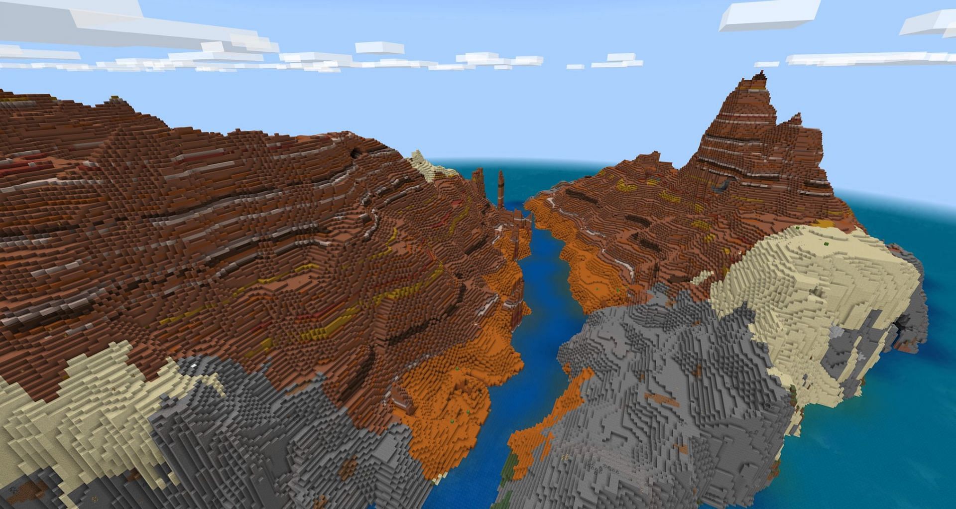 Les joueurs de l'île des Badlands apparaissent (Image via Mojang)