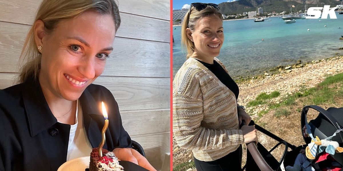 Angelique Kerber celebrated her daughter Liana