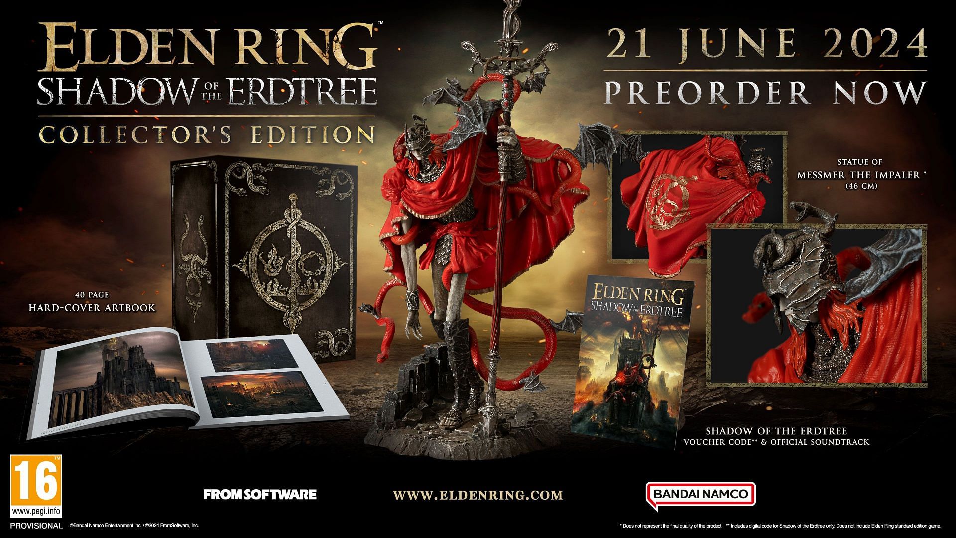 Elden Ring DLC Shadow of the Erdtree Collector&#039;s Edition (Image via FromSoftware)