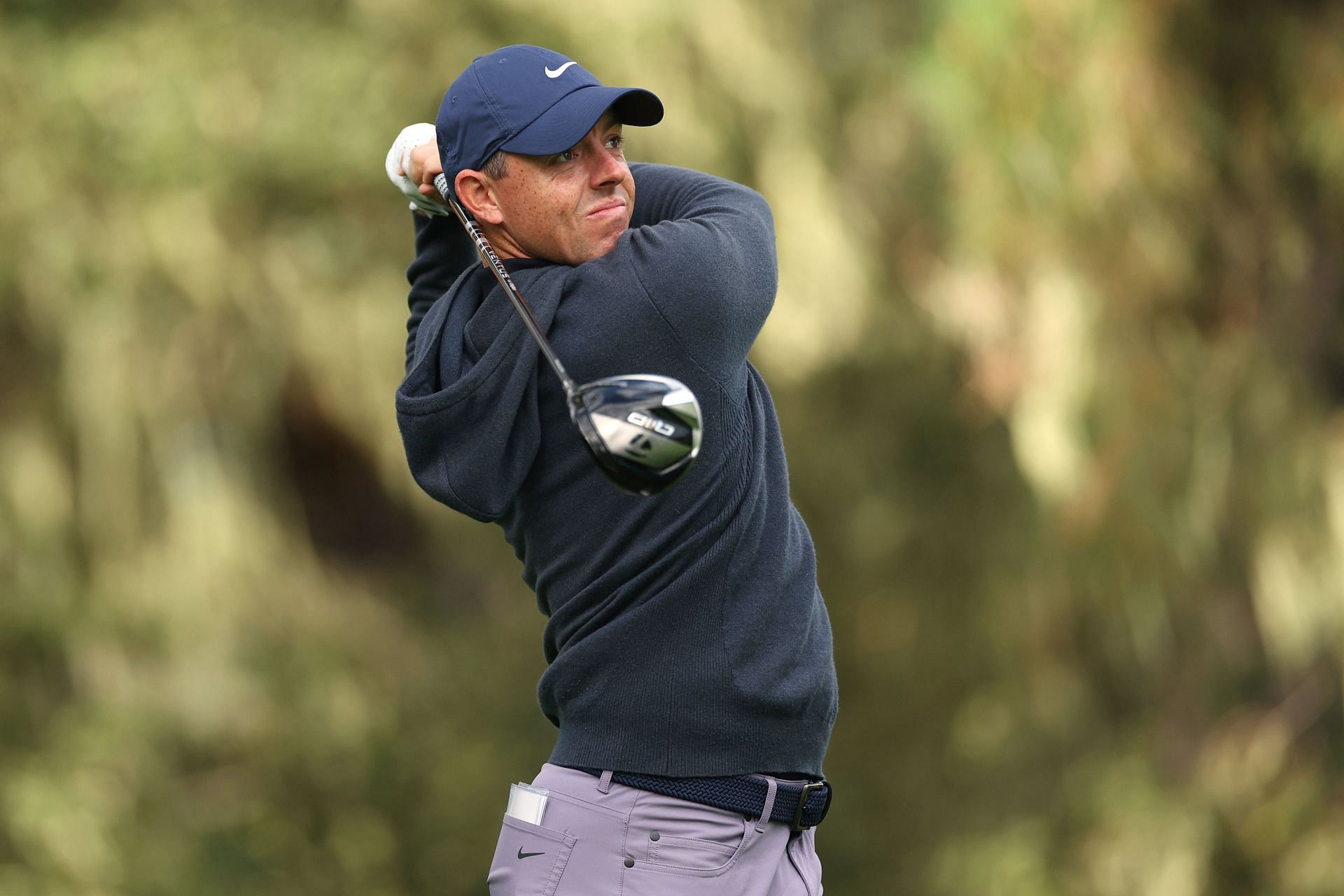 When will Rory McIlroy tee off on Friday at the 2024 AT&T Pebble Beach