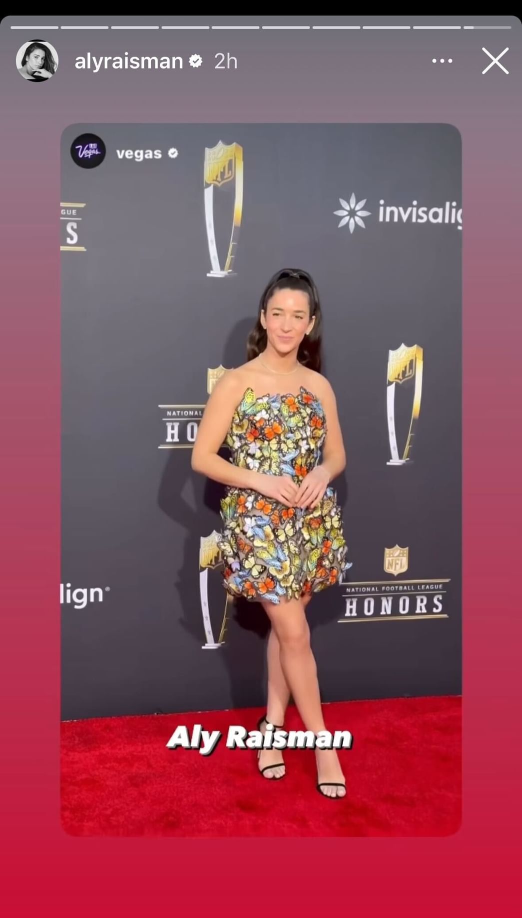 Aly Raisman dazzles at NFL Honors awards, attends ceremony with her father Rick Raisman