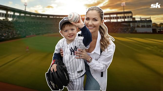 "This guy is ready" - Gerrit Cole's wife Amy shares sweet moment of son Caden enjoying Yankees spring training