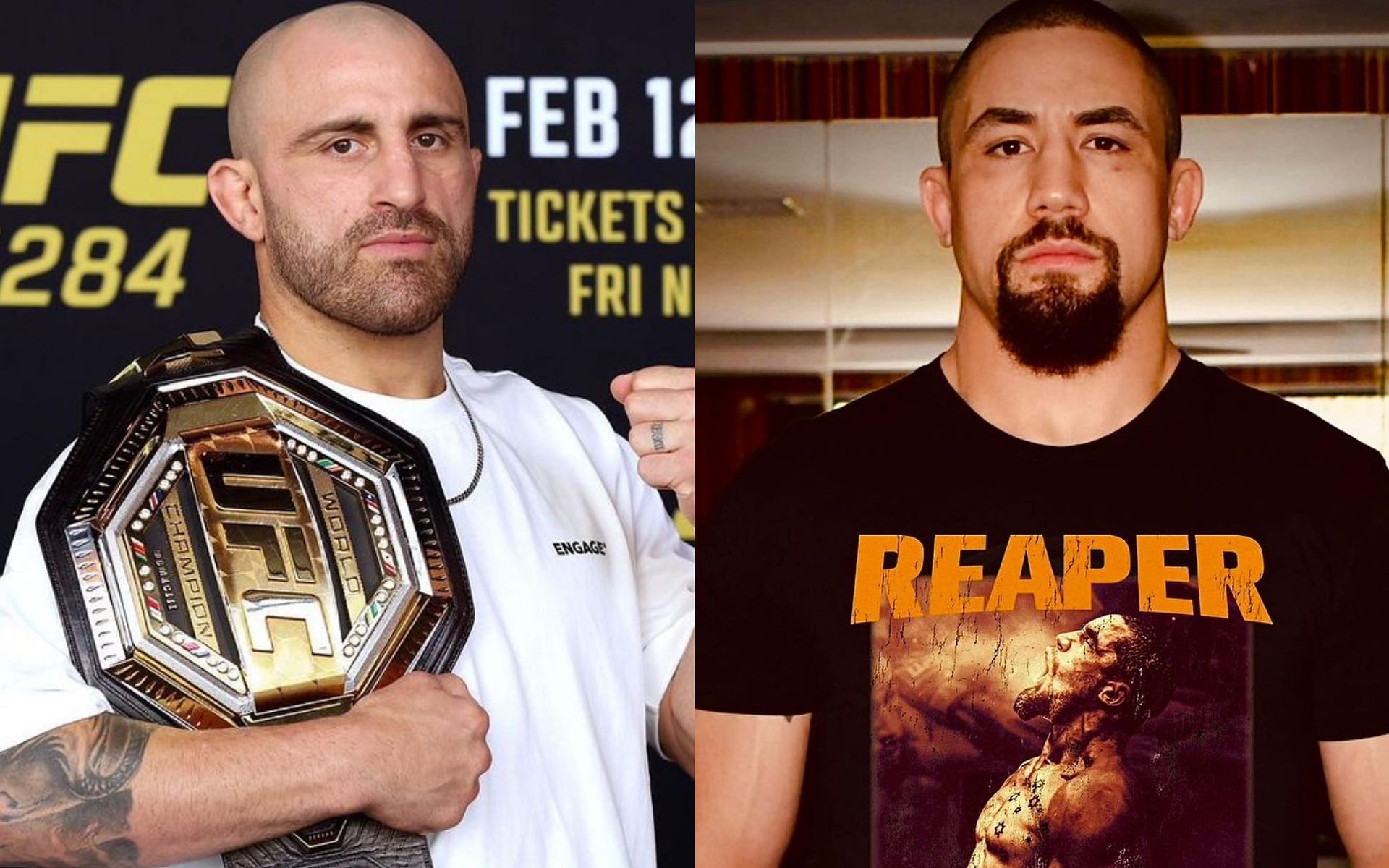 Alexander Volkanovski and Robert Whittaker once donned Hulk Hogan&rsquo;s and &lsquo;Stone Cold&rsquo; Steve Austin&rsquo;s