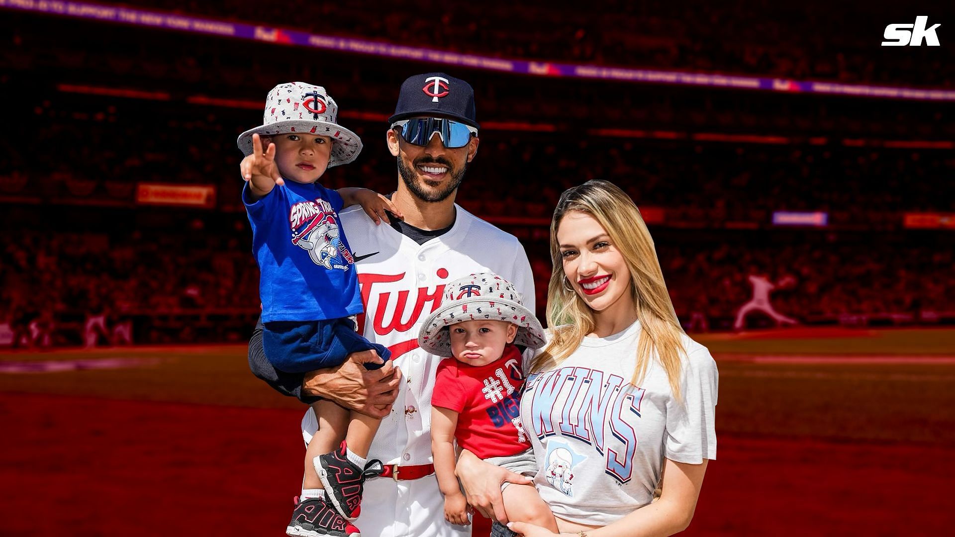 Carlos Correas wife Danielle shared some warming pictures of their children alongside their father at spring training