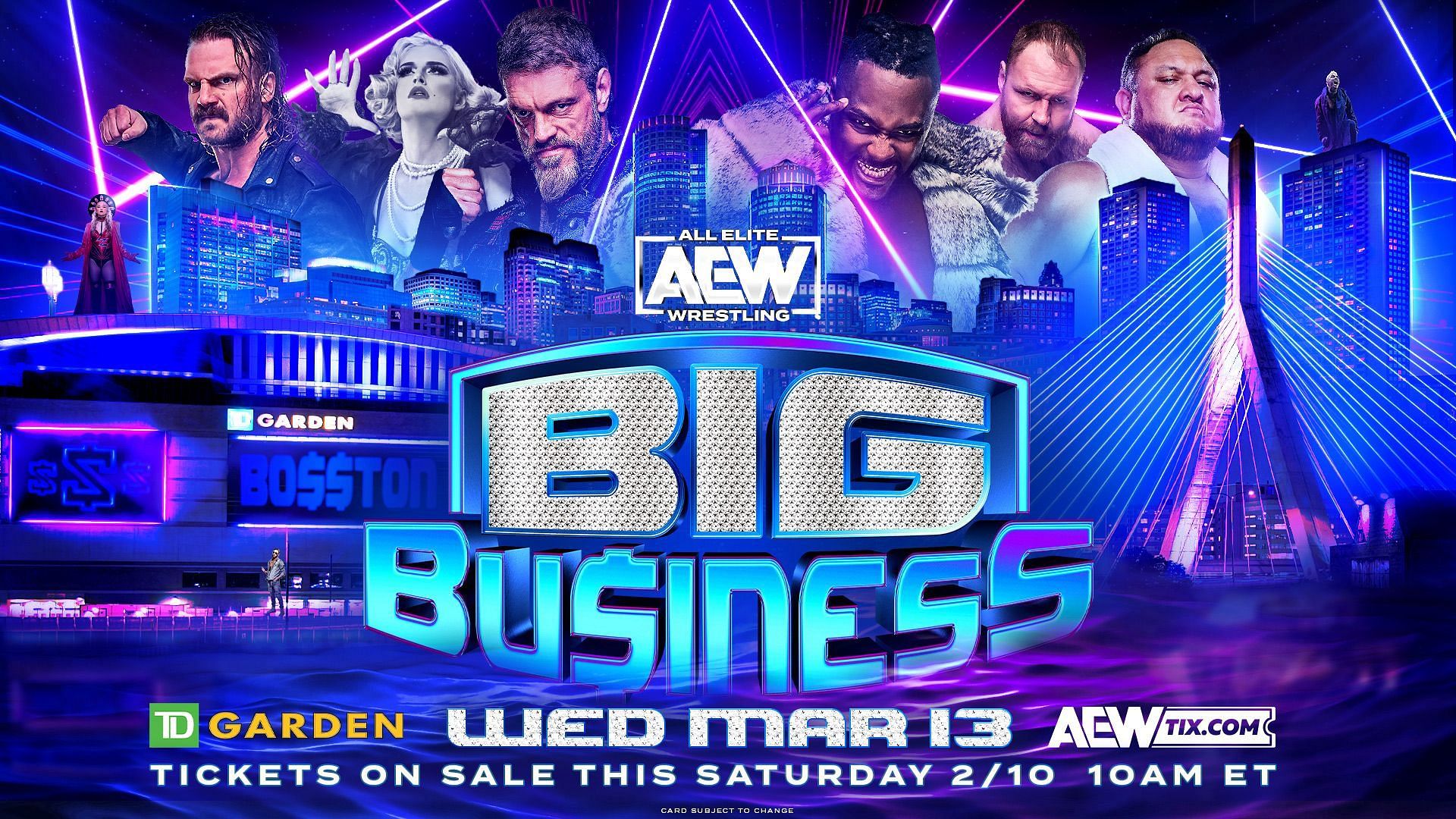 AEW Big Bu$iness edition of Dynamite from Boston, MA