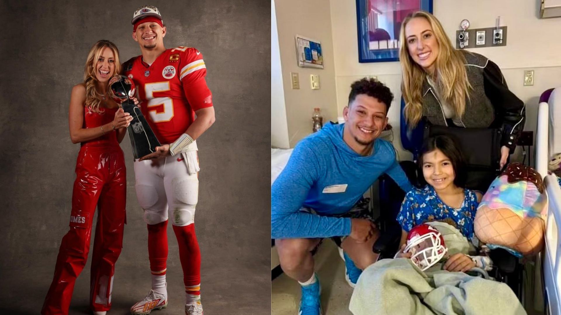 Brittany and Patrick Mahomes visited tow sisters who were injury in the shotting at the Chiefs