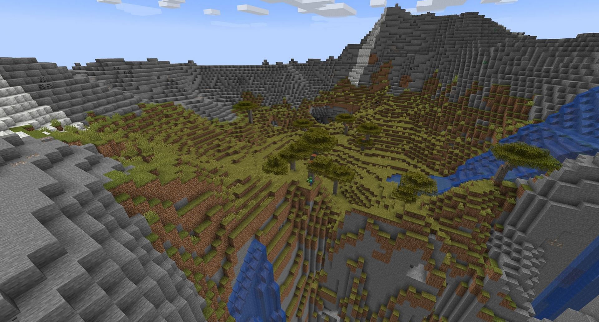 The cliffside mountaintop bowl (Image via Mojang)