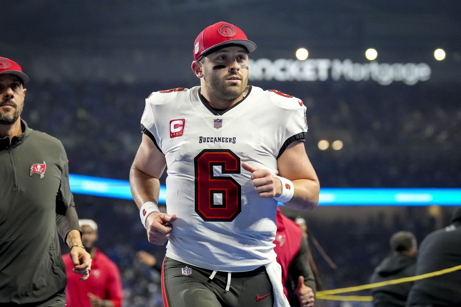 Baker Mayfield at NFC Divisional Playoffs: Tampa Bay Buccaneers vs. Detroit Lions
