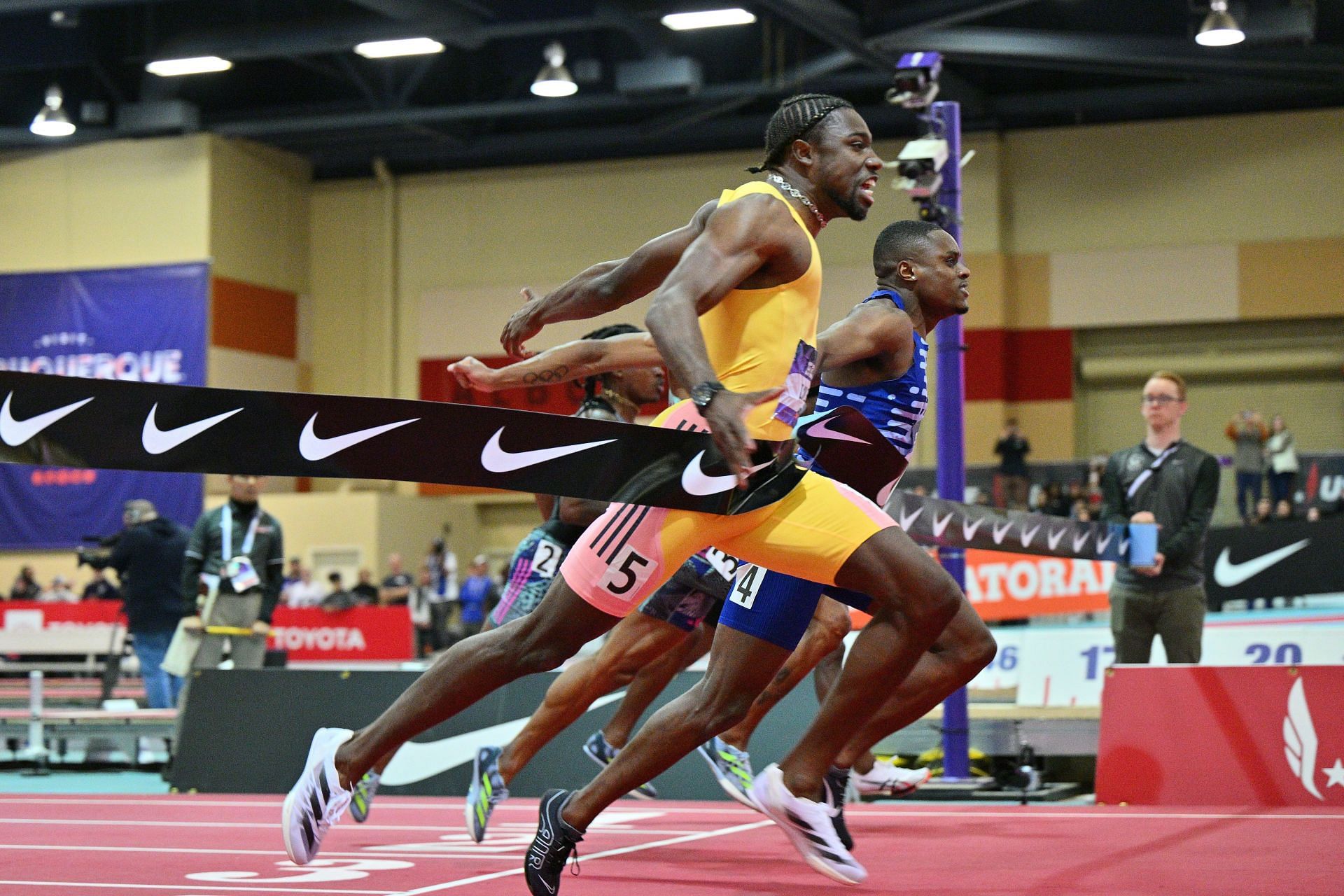 USATF Indoor Championships 2024 Noah Lyles beats world record holder