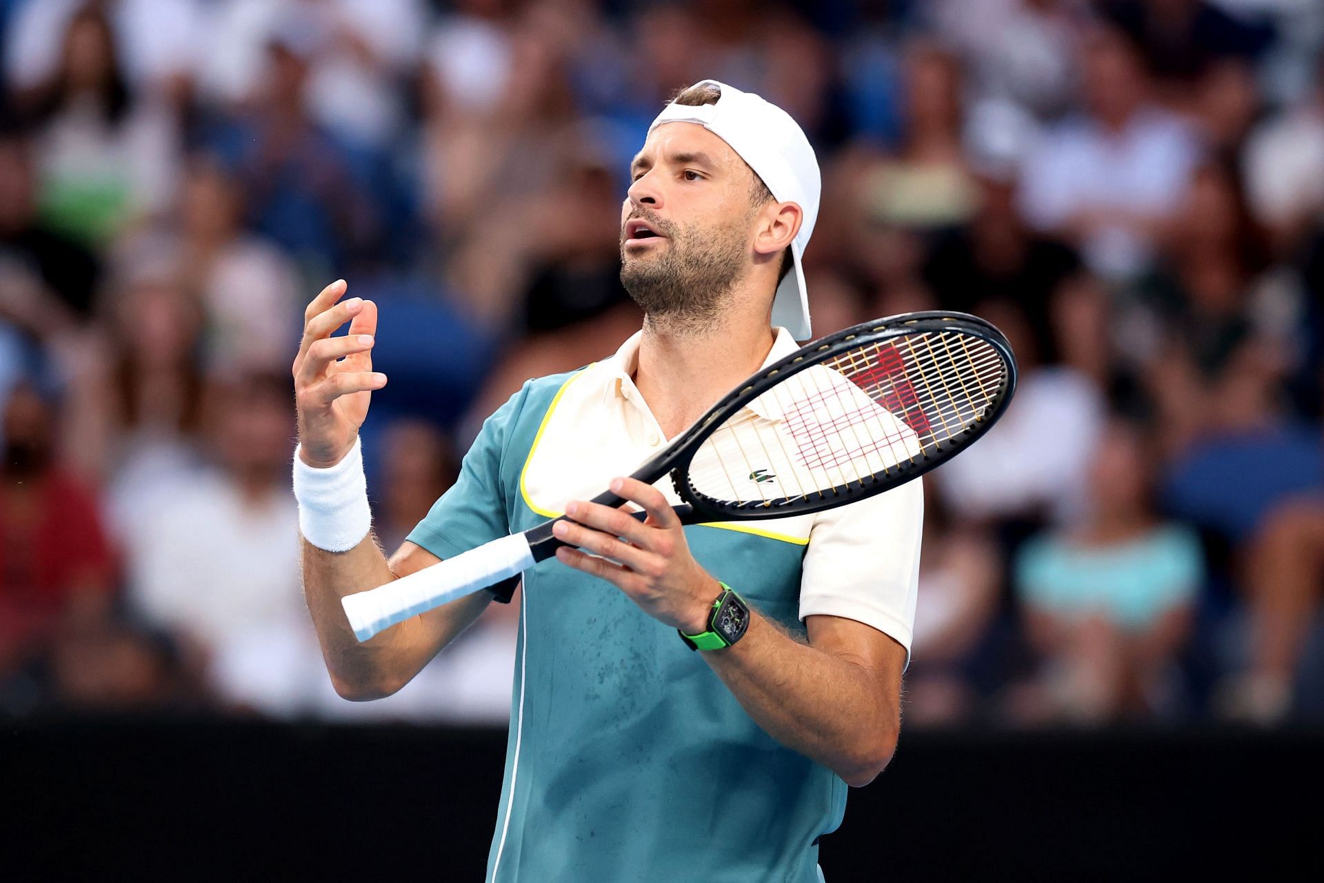 Grigor Dimitrov at the 2024 Australian Open.