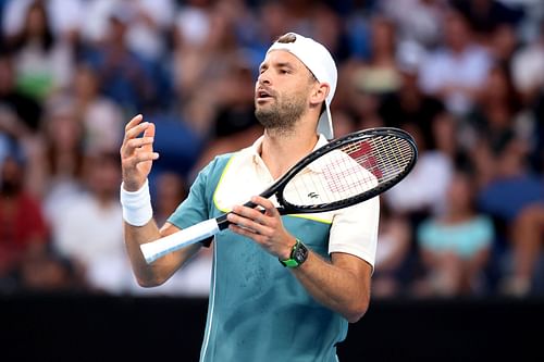 Grigor Dimitrov at the 2024 Australian Open.