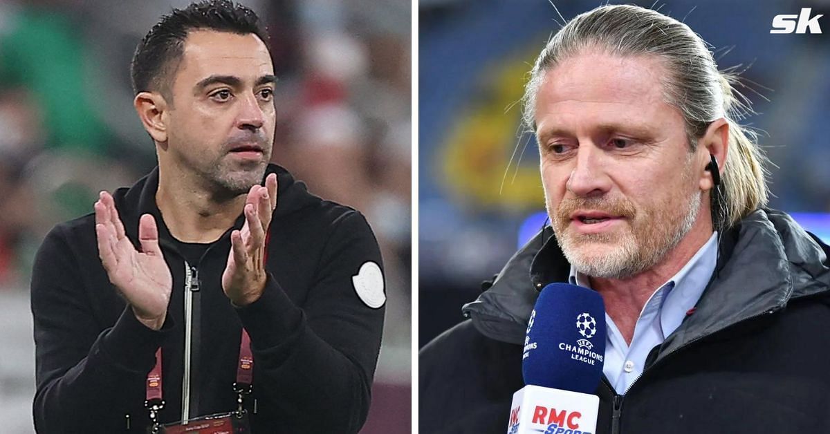 Emmanuel Petit has opined on the Xavi Hernandez-coached outfit