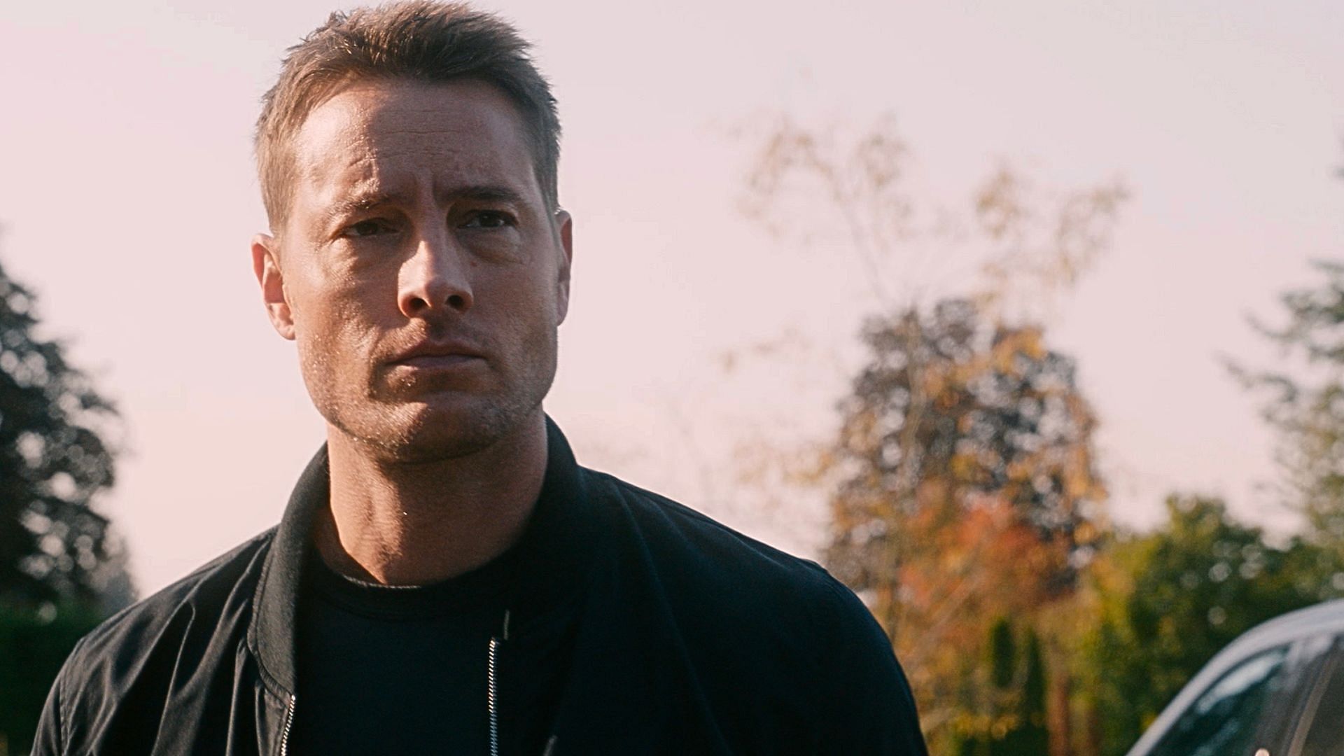 Justin Hartley in a still from the show (Images via CBS, teaser thumbnail)