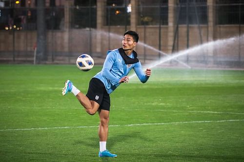 Valpuia in training with Mumbai City. (MCFC Media)