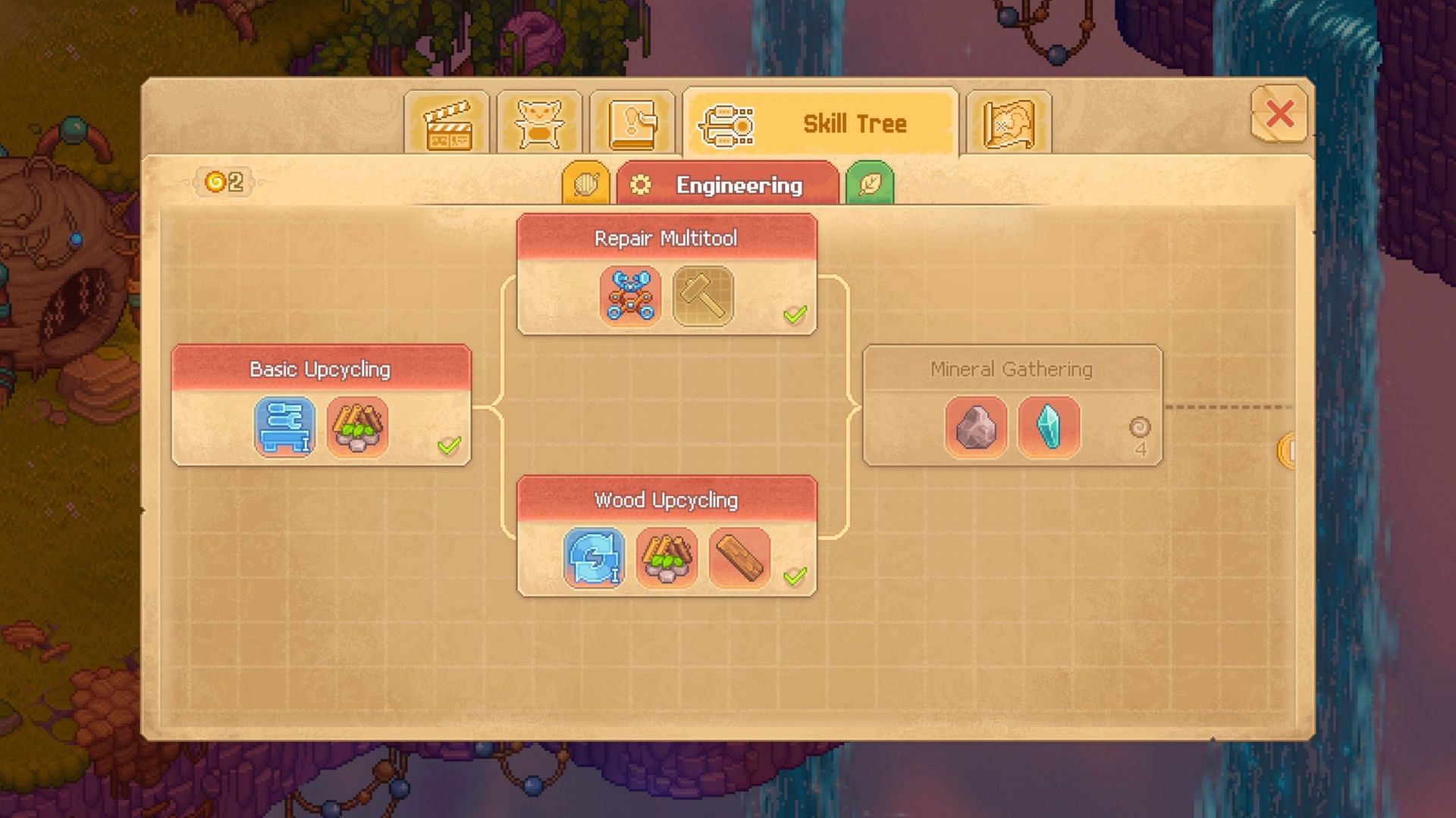 Each category has varied skills, spanning extensive skill trees (Image via Lazy Bear Games)
