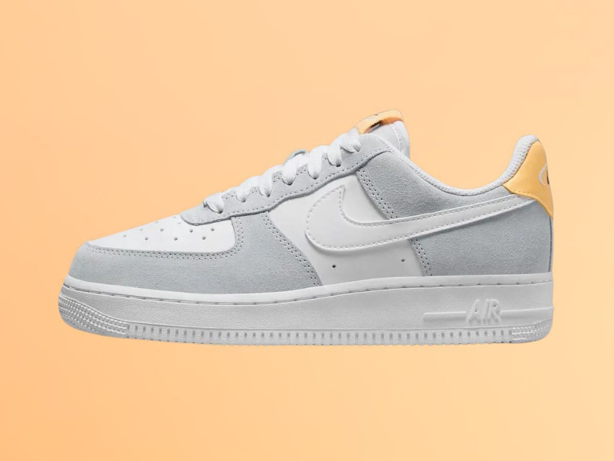 Nike Air Force 1 Low Grey Suede shoes (Image via YouTube/@ragnoupdates)
