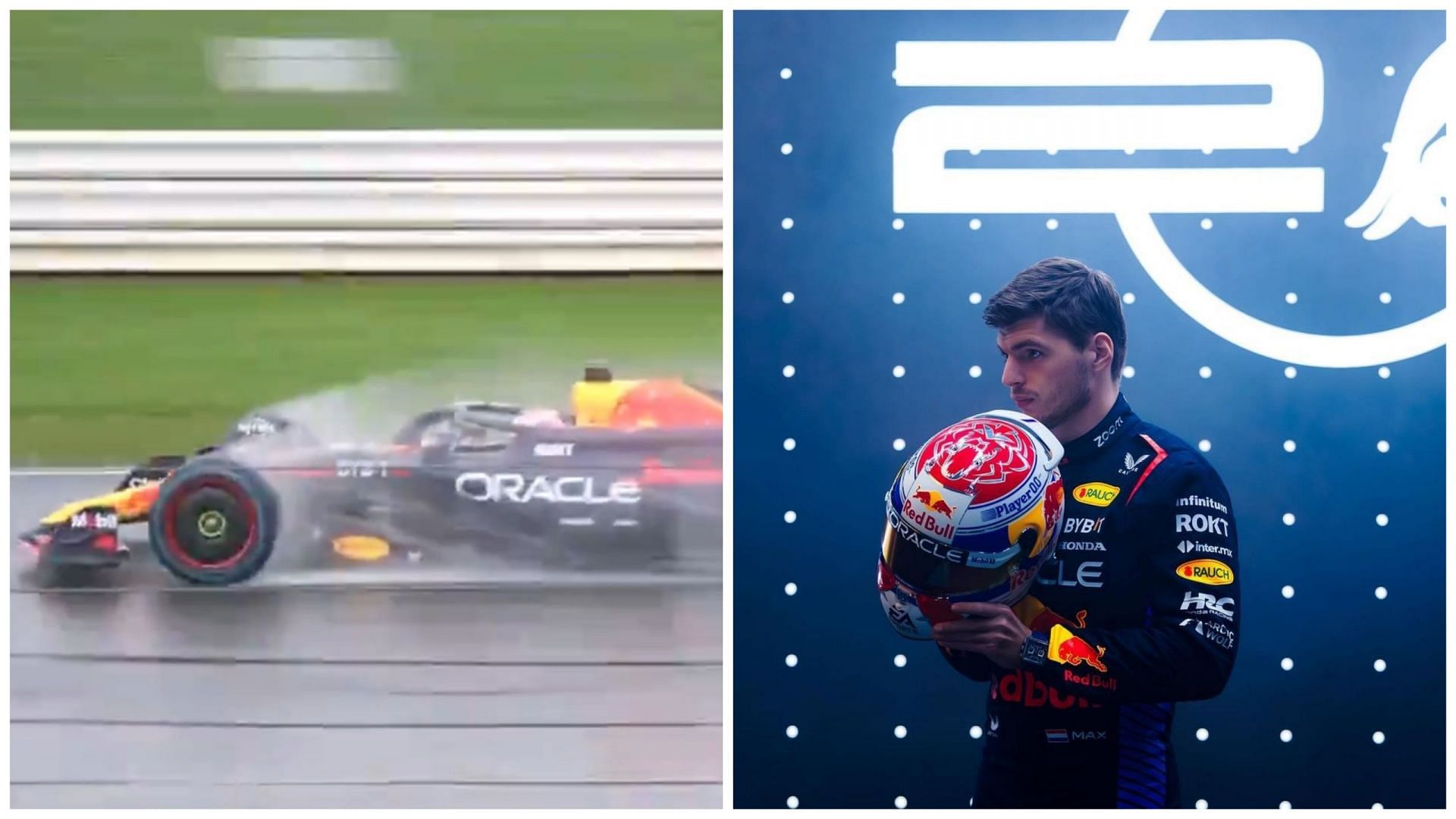 Max Verstappen takes the RB20 for a spin at Silverstone