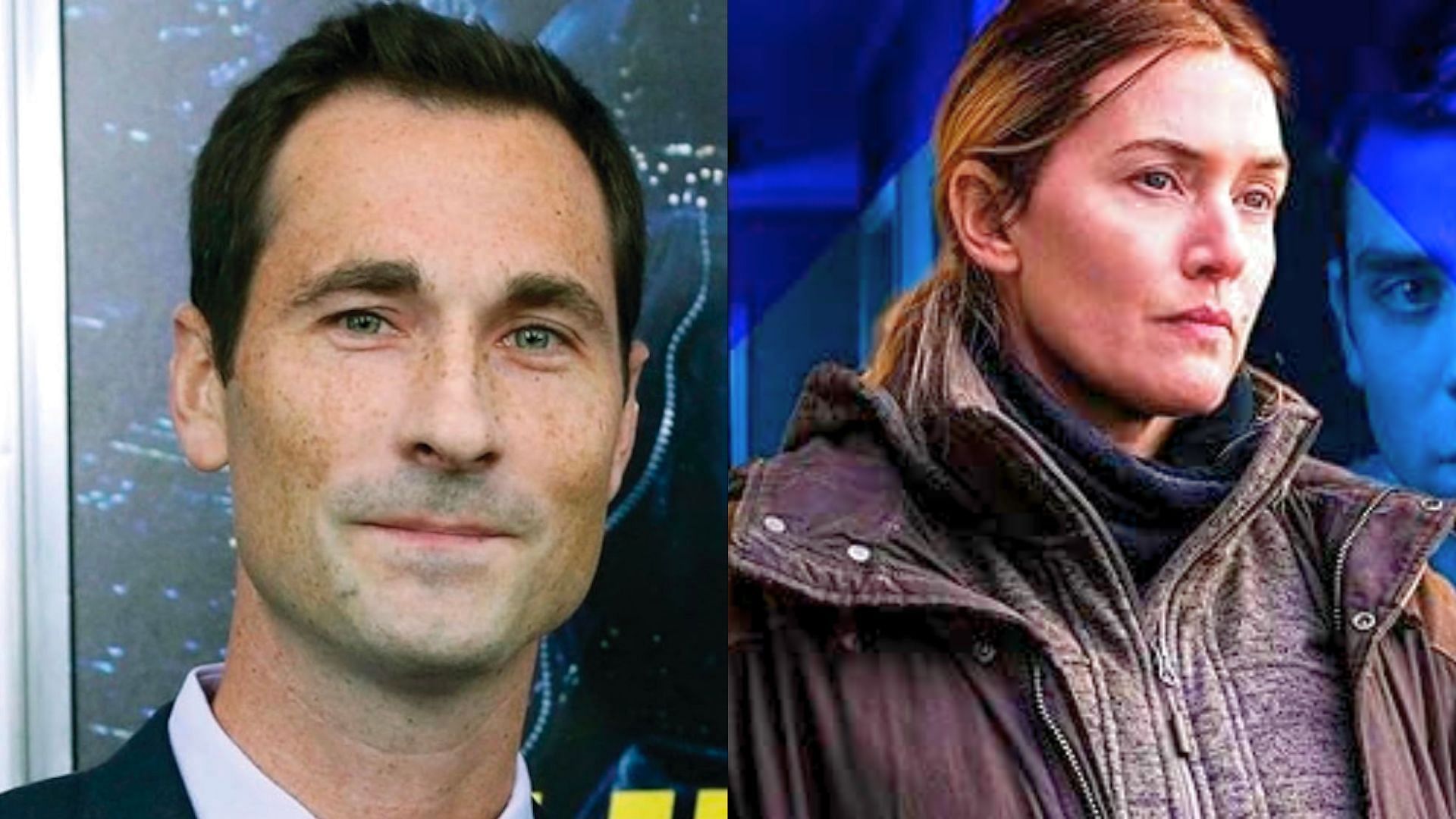 Brad Ingelsby (L) and Kate Winslet (R) are in with the concept (Images via IMDb and HBO)