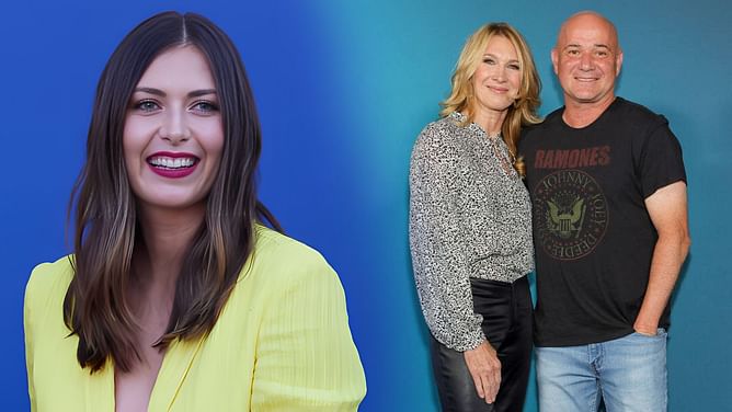 Maria Sharapova congratulates "best duo" Steffi Graf and Andre Agassi for winning Pickleball Slam 2
