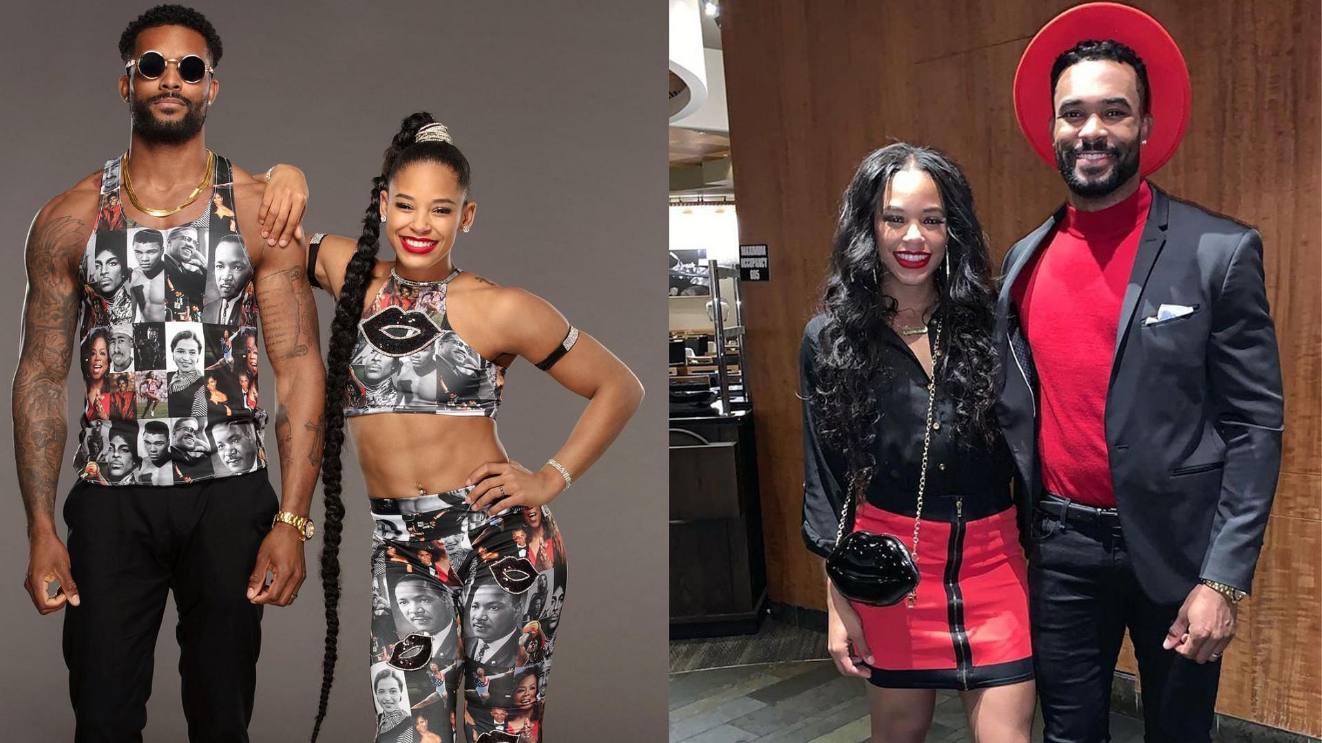 Bianca Belair and Montez Ford in picture