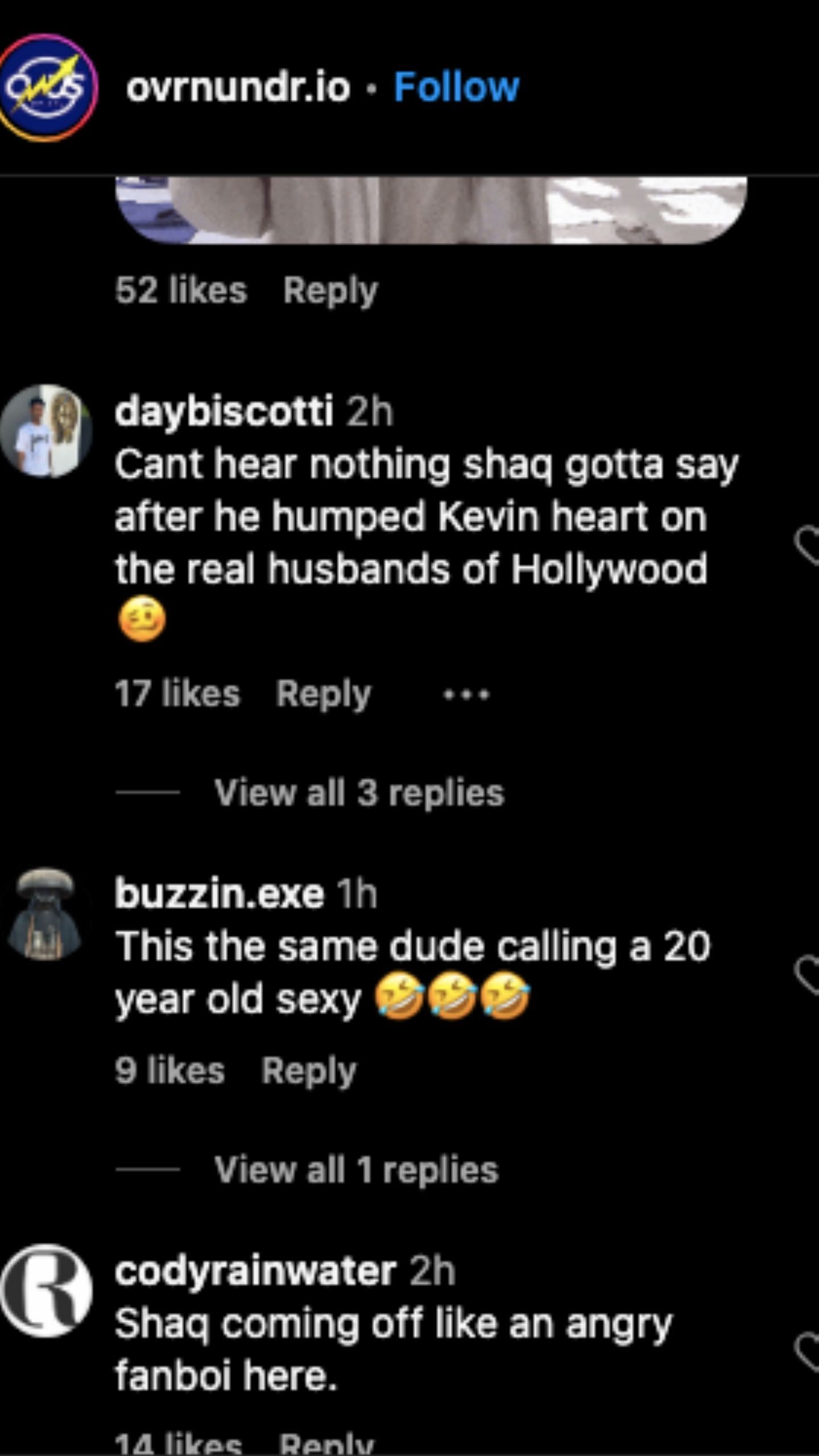 fans comments on Shaq and Kanye West's beef