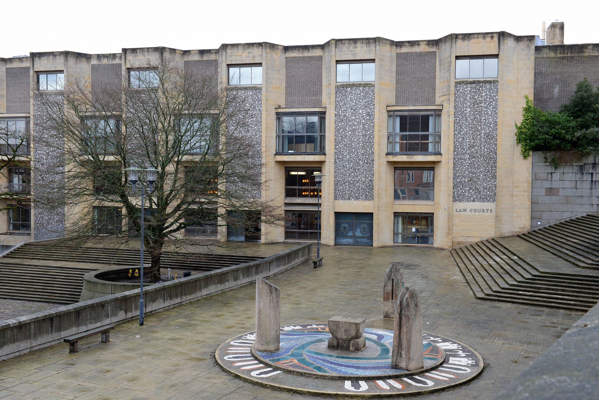 A general view of Winchester Crown Court where Terry&#039;s case was heard (Image via Getty)