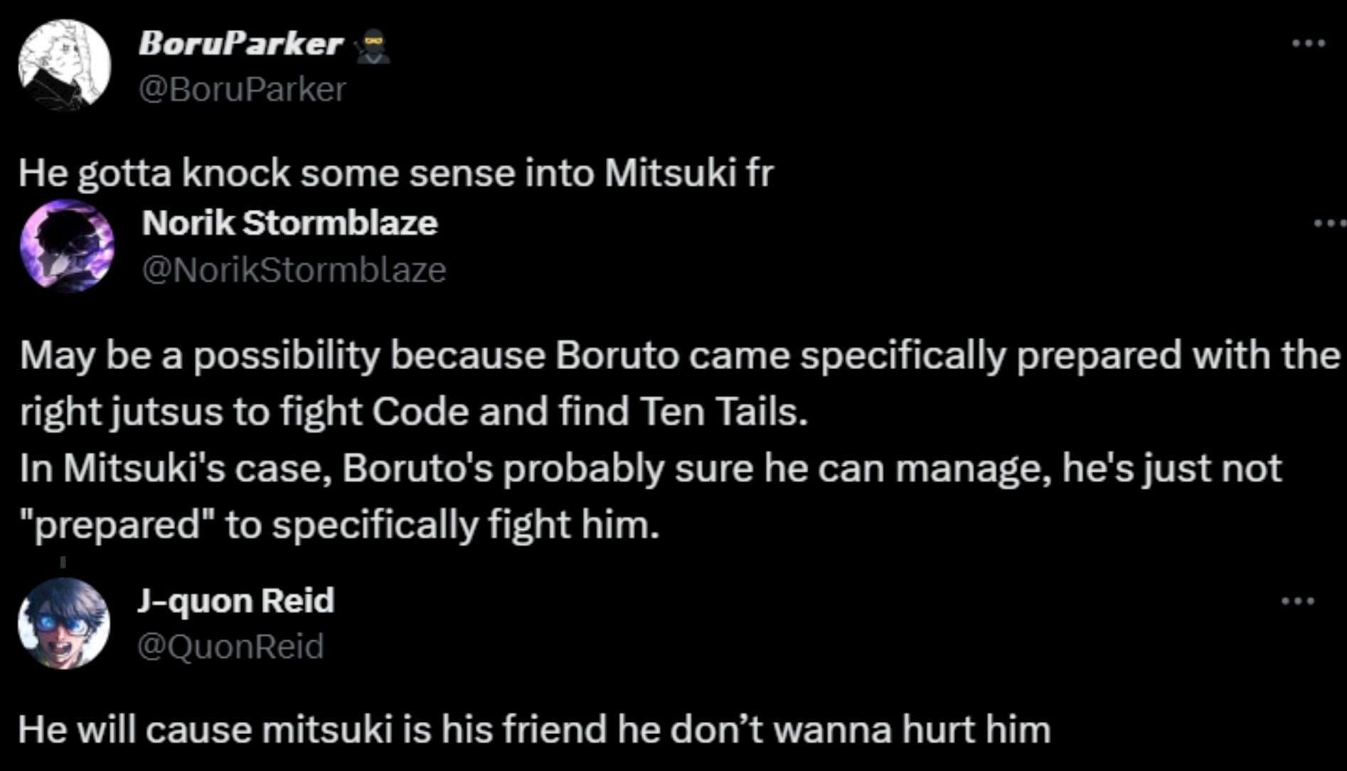 Fans&#039; reaons for why the fight against Mitsuki will tougher in comparison to Code (Screengrab via X)