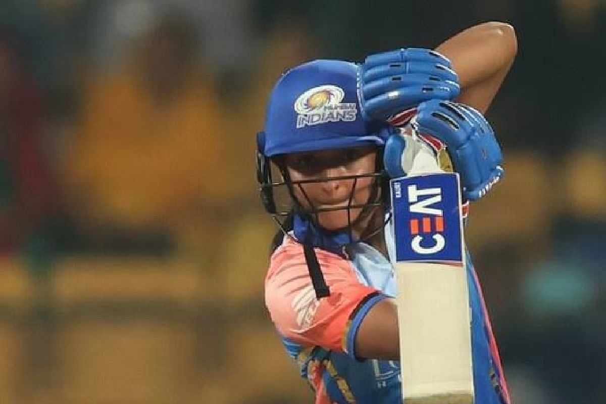 हरमनप्रीत कौर ने गुजरात जायंट्स के खिलाफ नाबाद 46 रन की मैच विनिंग पारी खेली