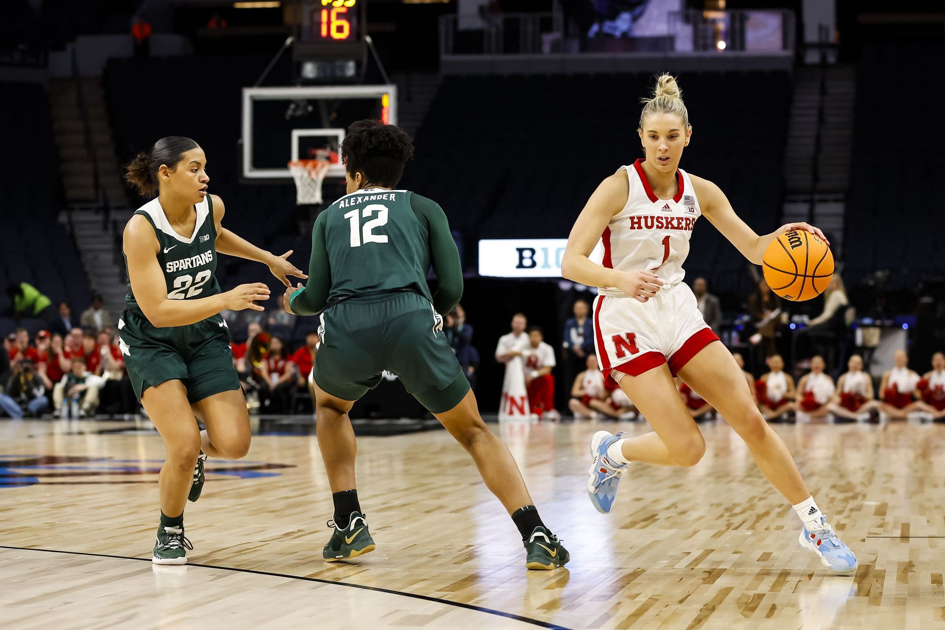 Nebraska guard Jaz Shelley had a big game against Iowa, in a loss that might hurt the Hawkeyes&#039; season significantly.