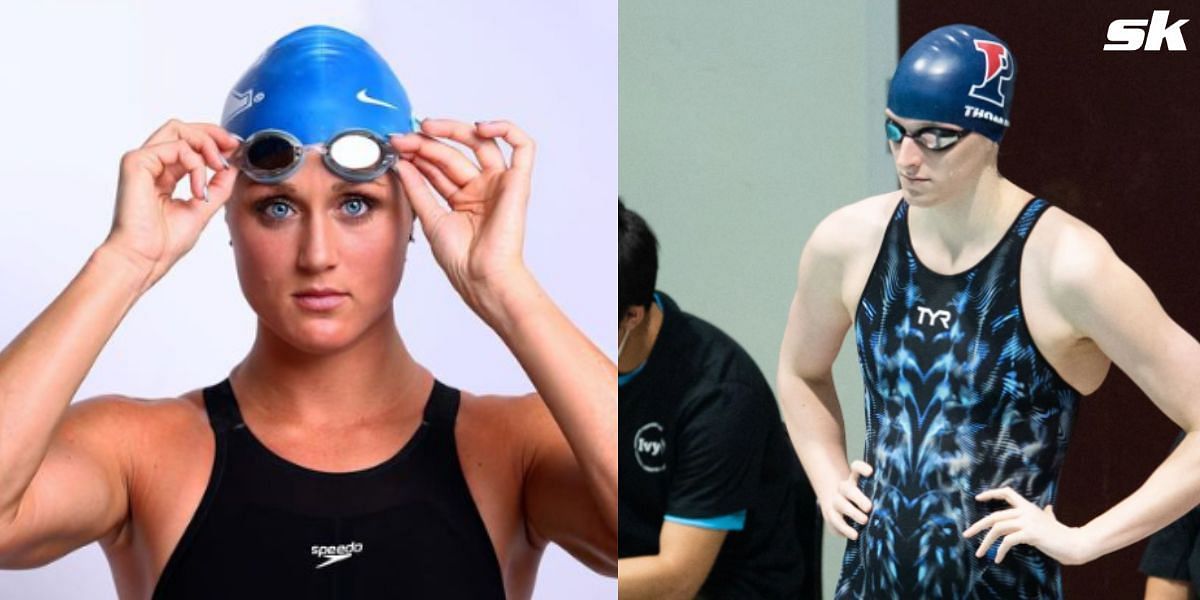 Riley Gaines pans Lia Thomas for pursuing legal action against World Aquatics