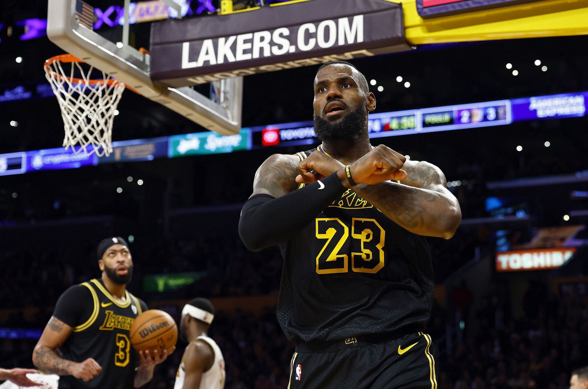 Denver Nuggets gegen Los Angeles Lakers: LeBron James