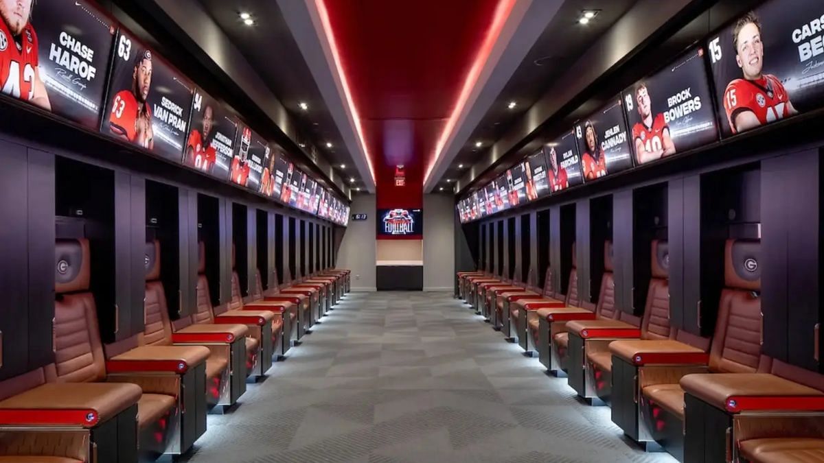 Georgia Bulldogs locker room