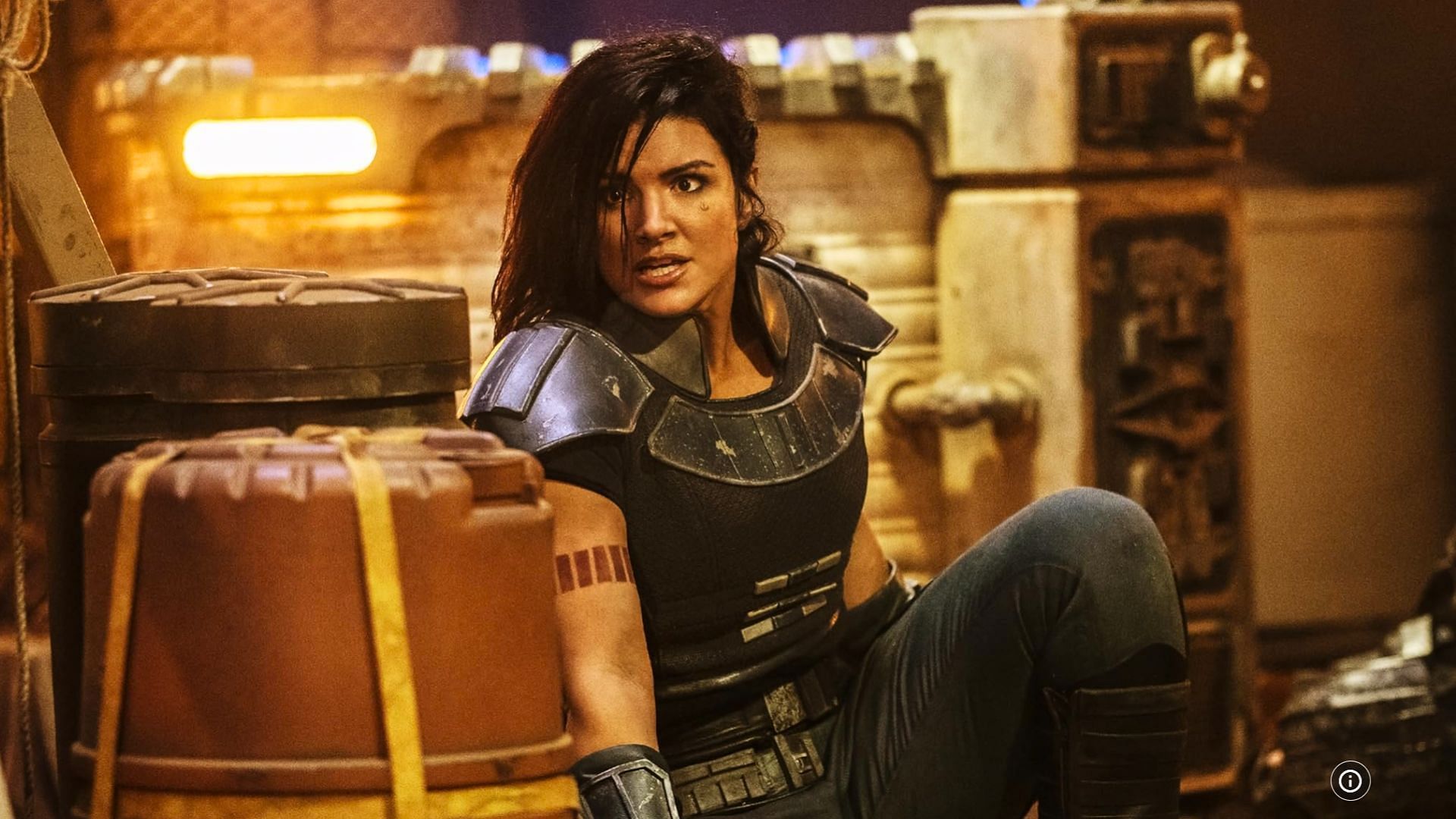 Gina in a scene from The Mandalorian (Image via Lucasfilm)
